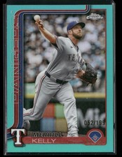 2025 Topps Chrome Update MERRILL KELLY #USC162 AQUA Refractor /199 Rangers