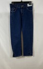 Denim Wearing Inc. Women's Blue High Rise Cropped Jeans Cross Emblem Sz 23 — photo 1