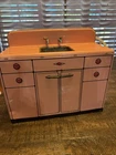 Vintage 1950's Marx Metal Tin Litho Kitchen Sink Toy Collectible