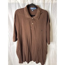 Polo Ralph Lauren Mens 2XLT Tall Brown Short Sleeve Polo Shirt Embroidered Pony