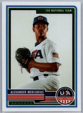 2023 Panini Stars & Stripes USA Baseball Alexander Mercurius Rookie USA RC #33