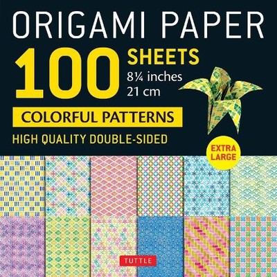 Origami Paper 100 sheets Colorful Patterns 8 1/4'' (21 cm)
