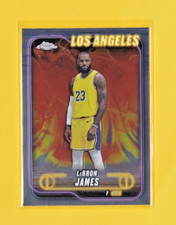 2024-25 TOPPS CHROME BASKETBALL LEBRON JAMES CARD/#22