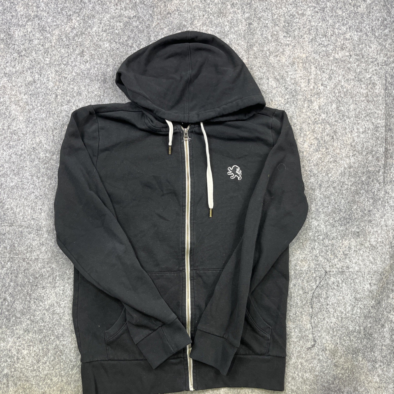 Express Men’s Black Basic Essentials Zip Up Small… - image 1