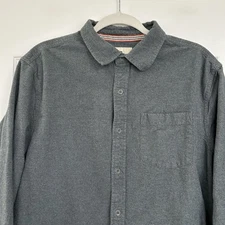 The Normal Brand Flannel Shirt Mens Sz Large Gray Shacket Outdoor Gorpcore