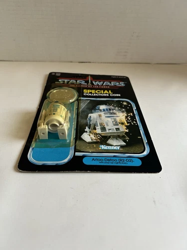 Vintage Star Wars Power Of The Force R2-D2 Coin Unpunched Kenner 1984 92 Back - Picture 3 of 24