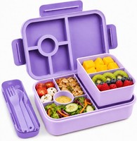 Bugucat Brotdose Kinder 1300ML, Lunchbox Auslaufsicher Mit 5 FäChern, Bento Box
