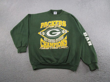 Vintage 1995 Green Bay Packers NFC Champions Sweatshirt Size XL DEFECTS READ