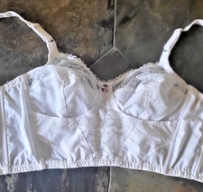 34D Vintage Do All by Q T Foundations Wireless Longline Bullet Bra 8322