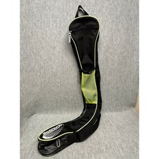 Nike Lacrosse Stick Bag 43" Czarna Neon Zielona Wyściełany pasek Siatka Komora