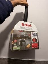 Image of Tefal Titanium Excellence 20cm Non Stick Saucepan New All Hobs ✅ Free Delivery