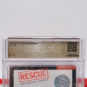NES Nintendo RESCATE: LA MISI&Oacute;N EMBAJADA - CGC GRADO 9.8 A+ NUEVO Sellado + Costura H!