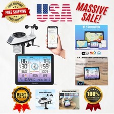 Wireless 15-in-1 Digital Weather Monitor with Accurate Sensors  Vibrant Display
