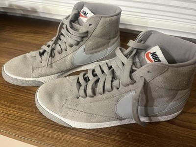 Nike Blazer '77 Mid Suede Light Smoke Grey - Size US 8, Excellent Condition