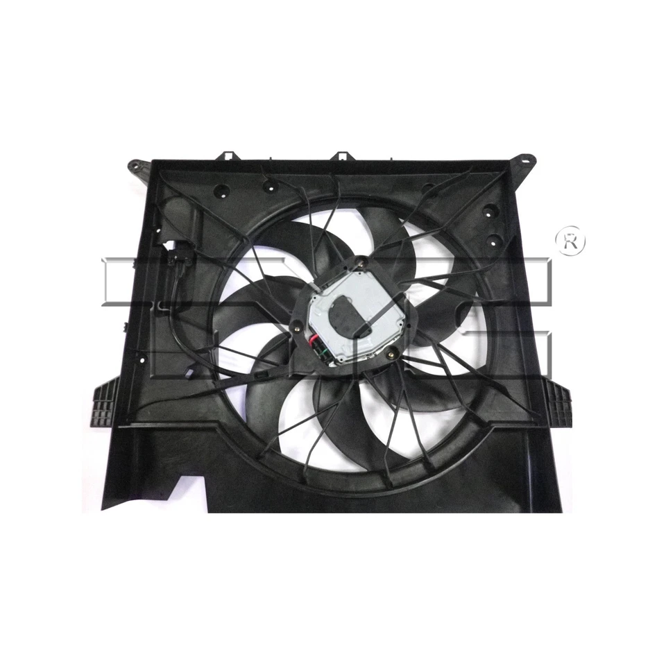 Conjunto de ventilador de refrigeración de doble radiador y condensador para 03-14 Volvo XC-90 VO3115112 Foto 2 de 4