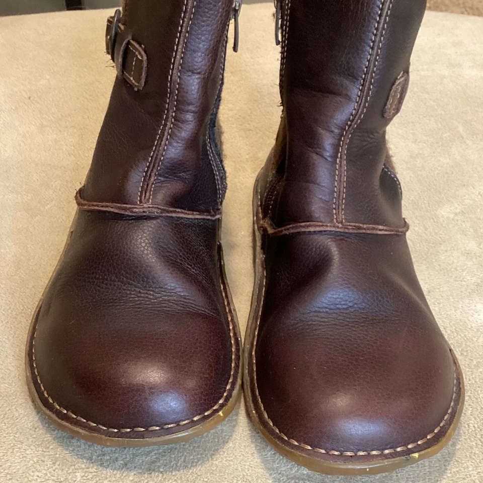 Botín El Naturalista con lana y cuero. Marrón Talla EU 39 Foto 3 de 4