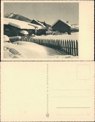 Winter in den Bergen Winter-Ansichtskarten (Schnee/Eis) / Stimmungsbild 1930