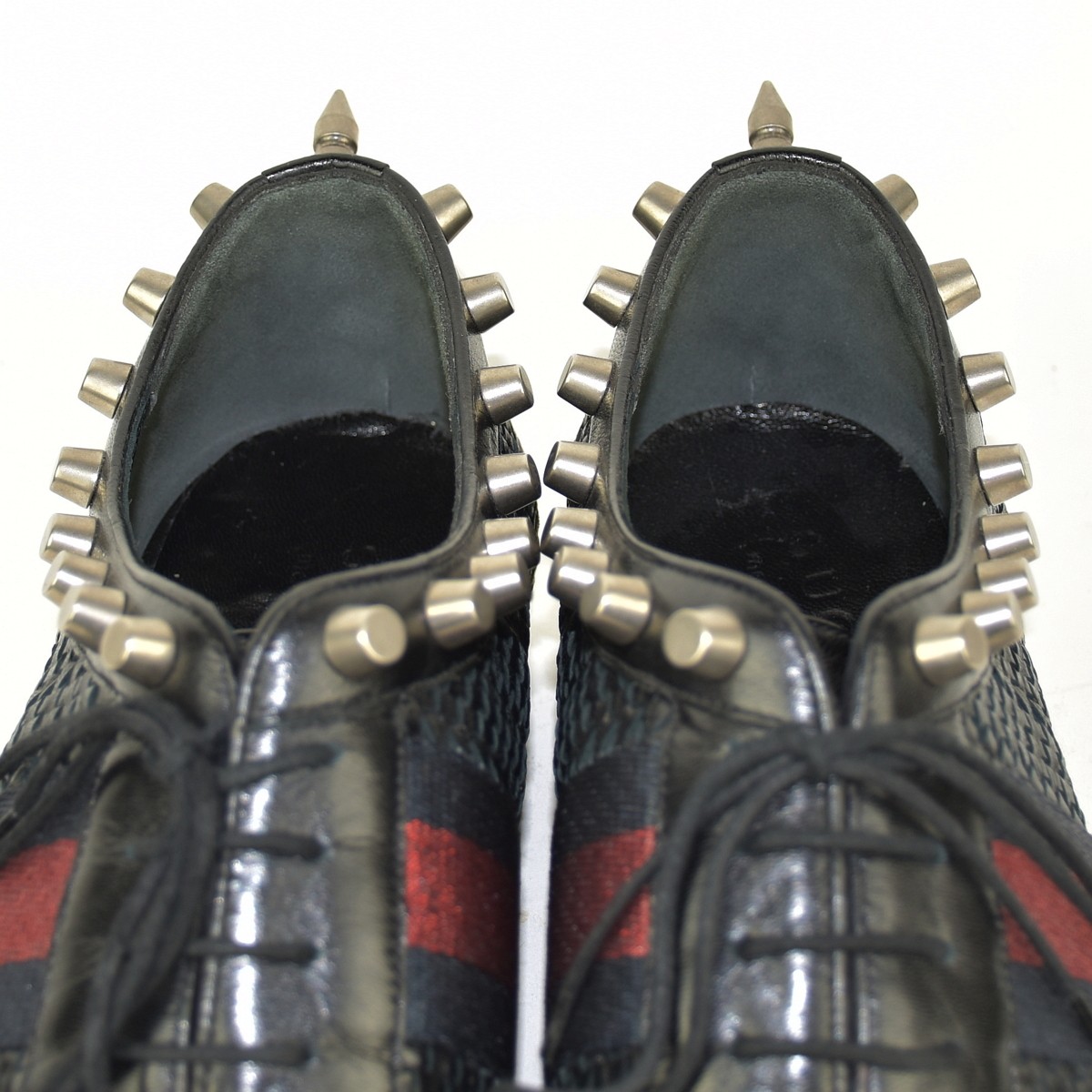 Gucci Dress Shoes Black With Sherry Line Size 10 US About10.5 For Men thumbnail 9