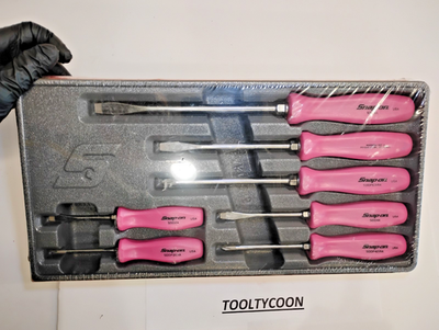 #ad Snap on Tools USA NEW NOS 7PC PEARL PINK Hard Handle Screwdriver Set SDDX70APP $349.99
