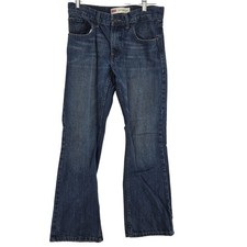 Levis 527 Jeans Boys 16 Reg 28x27 Blue Boot Cut 100 Cotton Medium Wash Classic