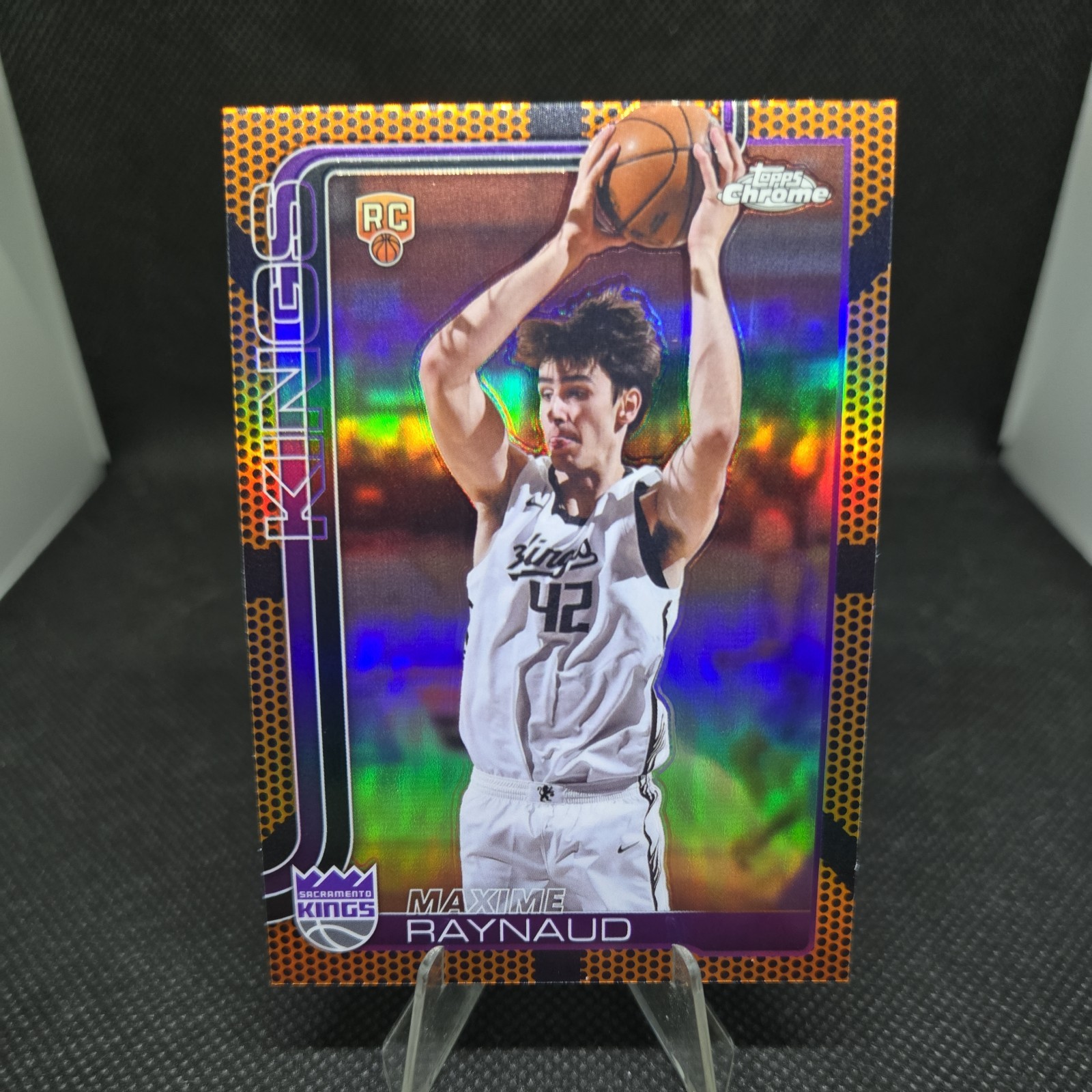 2025-26 Topps Chrome MAXIME RAYNAUD Basketball Refractor Rookie Card #293 Kings