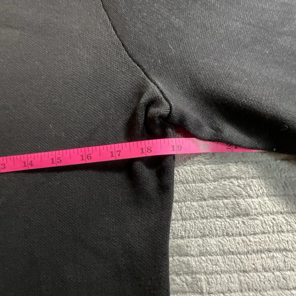 Vestido Suéter Nina Leonard Para Mujer Talla XL Negro Capucha Cuello Suelto Calce Carrera Elegante Foto 3 de 4