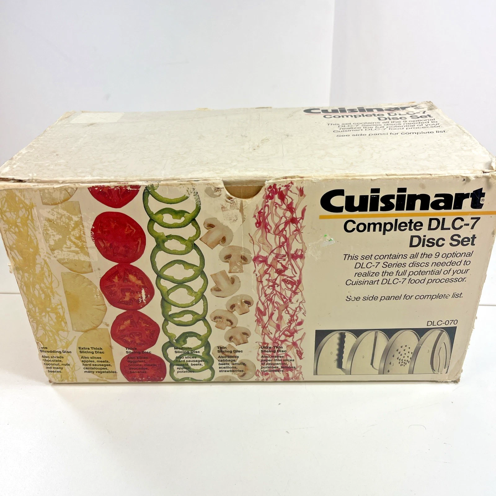 Cuisinart DLC-7 Food Processor 9 Disc Set DLC-070 Blades - Complete
Opens in a new window or tab