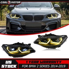 LED Headlights For BMW 2-series HID Xenon F22 F23 F87 M2 M235i M240i 2014-2019