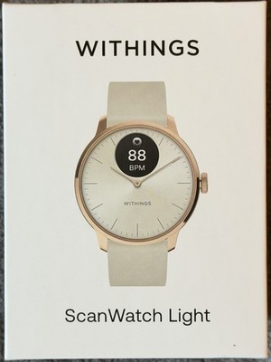Withings ScanWatch Light - Sleep Monitor Smart Watch - Rose Gold Beige - 37mm