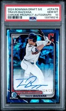 2024 Bowman Draft Sapphire Travis Bazzana 1st Auto/199🔥PSA 10🔥LOW POP🔥