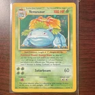 Pokémon Venusaur 15/102 Base Set Holo Rare English Card