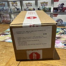 Pokemon Center Brilliant Stars Elite Trainer Box ETB factory Sealed Case of 4 