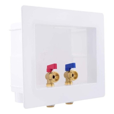 SharkBite 1/2 in. Push-to-Connect x 3/4 in. MHT Brass Washing Machine Outlet Box