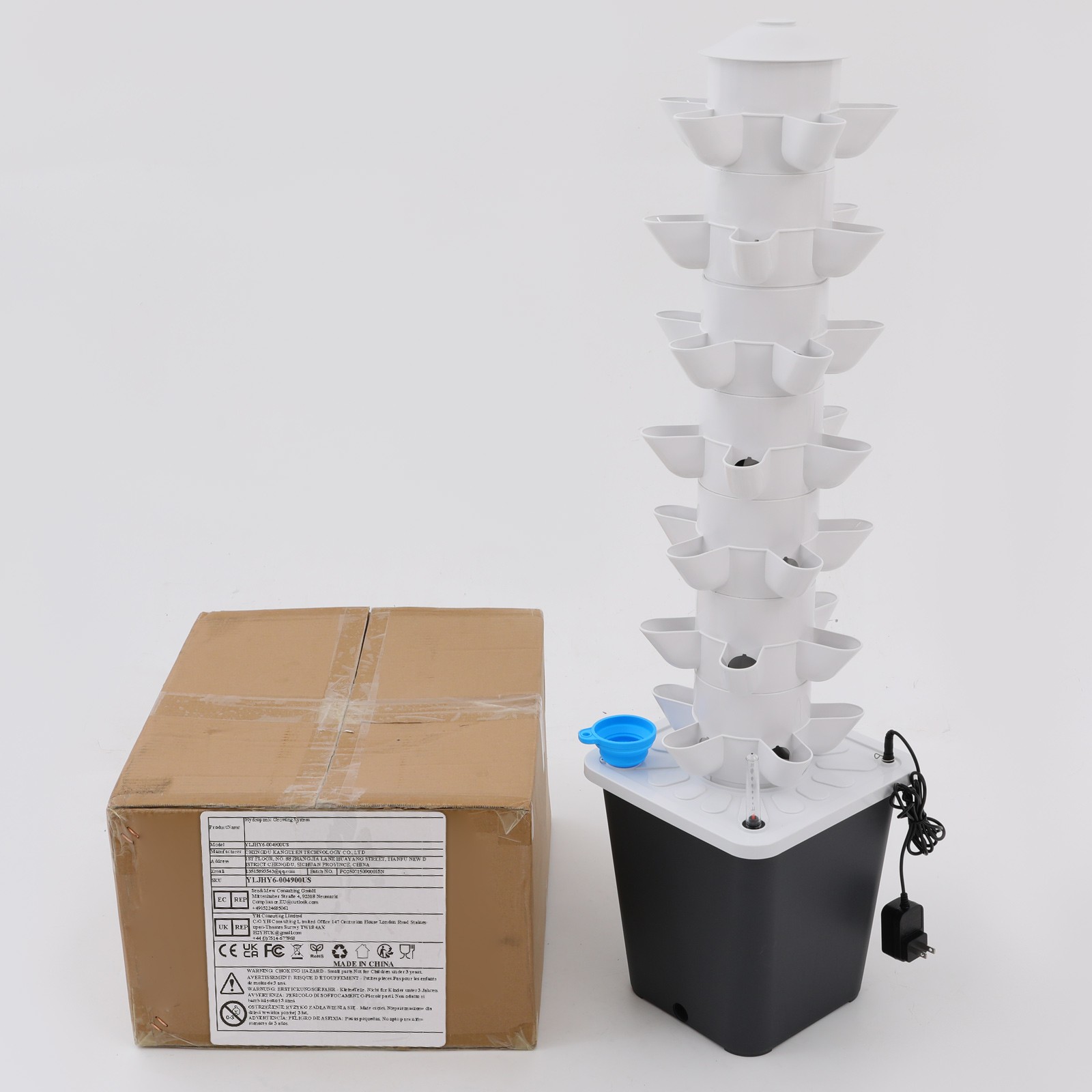 7 Tier Hydroponic Grow Tower Hydroponics Towering Equipment Kits for Garden Home