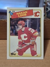 1988-89 HAKAN LOOB TOPPS NHL HOCKEY CARD #110 CALGARY FLAMES SWEDEN