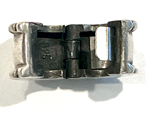 PANDORA 790267 Beveled Sterling Silver Clip RARE Authentic RETIRED  - Picture 2 of 5