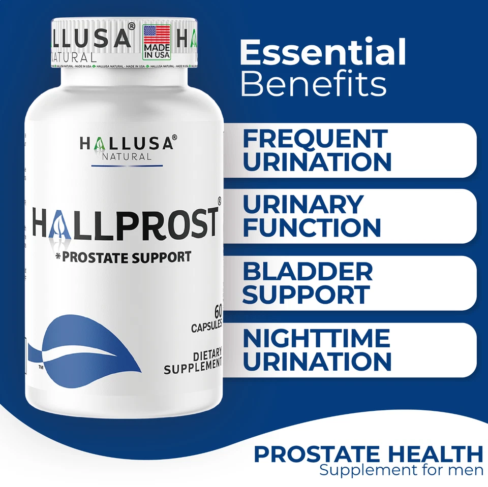 HALLPROST - Píldoras para próstata - Próstata inflamada - Prostatitis - 60 cápsulas Foto 2 de 4