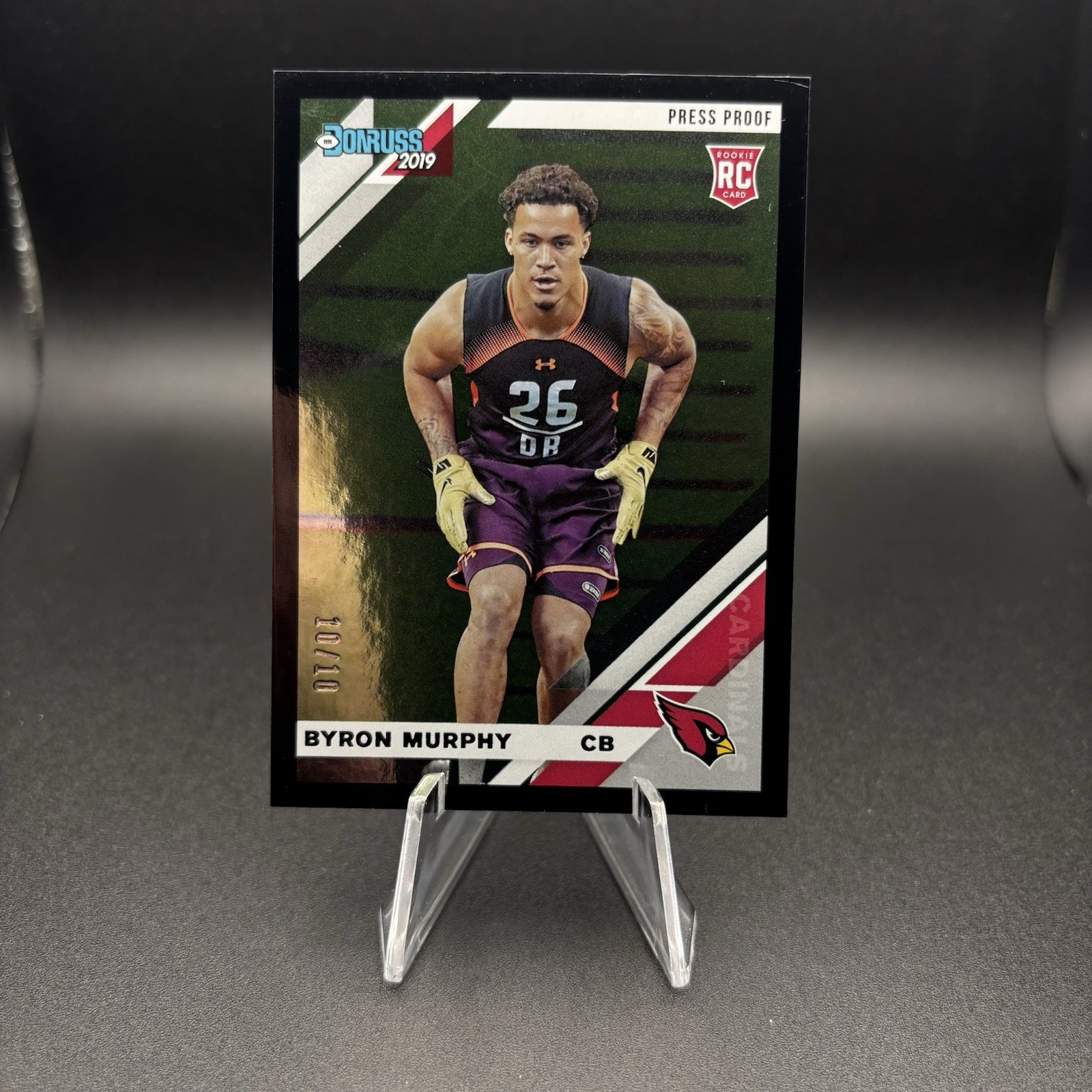 Byron Murphy Panini Donruss #265 Press Proof Black