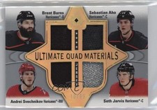 2022-23 Ultimate Collection Quad Materials 10/99 Brent Burns Sebastian Aho 04cw