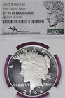 2025 S NGC PF70 ULTRA CAMEO FIRST DAY OF ISSUE PEACE SILVER DOLLAR #B52668