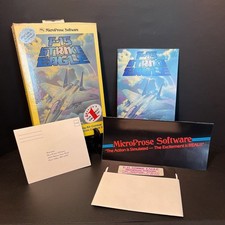 MicroProse F-15 Strike Eagle Apple IIe IIc 5.25" Disk CIB Manual Box Vintage