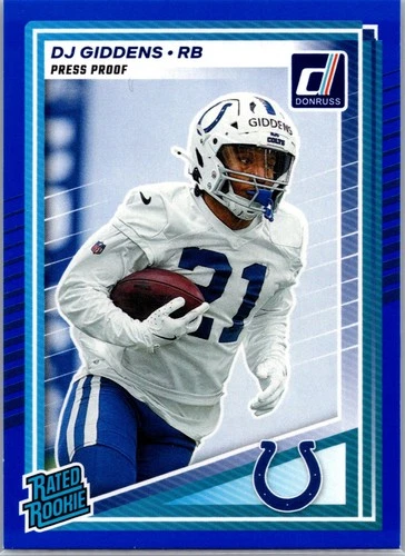 2025 Panini DJ Giddens Base (Raw)