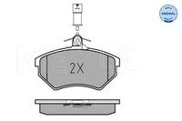 Meyle 025 209 0119/W Bremsbelagsatz Vorne , Passt Zu: Audi 100 C3, 200 C3, 80 B2