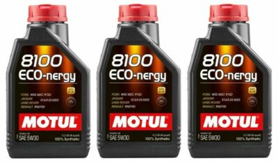 Motul 3L Engine Oil Car 8100 ECO-NERGY 5W30 FORD WSS M2C 913D 100% Synthetic
