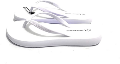 Armani Exchange Men Logo Flip Flop Sandals Size US 10 White Blue Colorblock Emporio Armani Men main image 3
