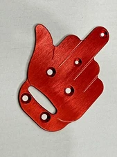 Aluminum Center Diff Side Skid Plate Chassis For Arrma limitless infraction Red 