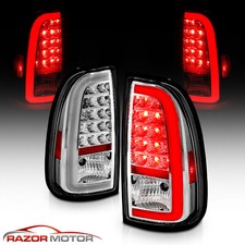Led C Light Bar For 2000-2006 Toyota Tundra Pickup Led Chrome Tail Lights Set