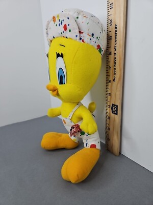 Vintage Tweety Bird Painter Plush Stuffed Animal Looney Tunes | eBay
