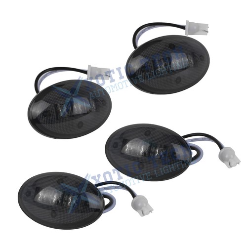 For Ford F350 F-Series LED Fender Bed Side Marker Lights Smoked Lens Amber + Red - Picture 18 of 22