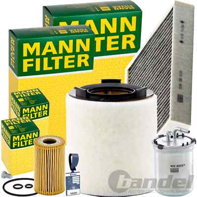 MANN FILTER INSPEKTIONSPAKET passend für 1.6 TDI AUDI A1 8X AB BJ 06.12